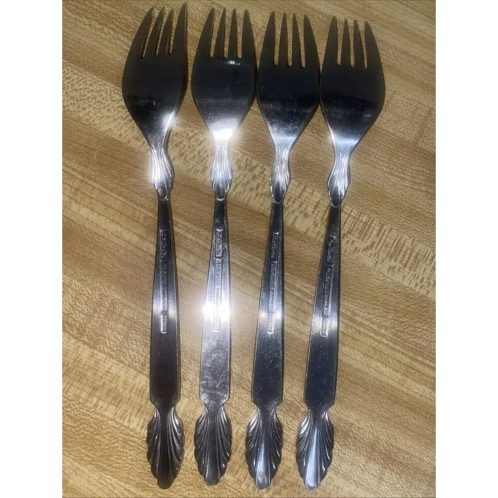 Set Of 4 Forks MCM National Stainless Steel “La Costa” Pattern Flatware